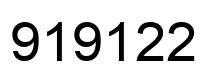 Number 919122 black image