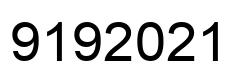 Number 9192021 black image