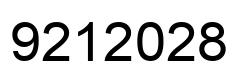 Number 9212028 black image