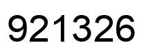 Número 921326 imagen negro