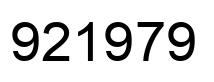 Número 921979 imagen negro