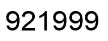Number 921999 black image