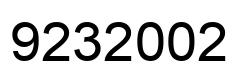 Número 9232002 imagen negro