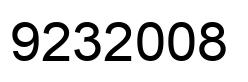 Number 9232008 black image