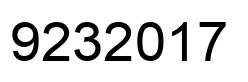 Número 9232017 imagen negro