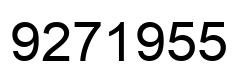 Number 9271955 black image