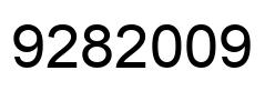 Number 9282009 black image