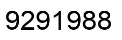 Number 9291988 black image
