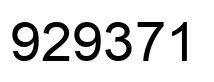 Número 929371 imagen negro