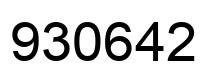 Número 930642 imagen negro