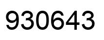 Número 930643 imagen negro