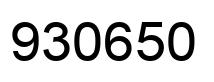 Número 930650 imagen negro