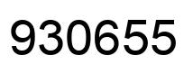 Number 930655 black image