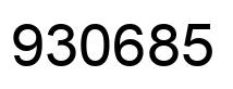 Número 930685 imagen negro