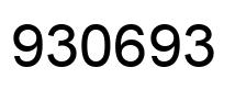 Number 930693 black image