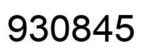 Número 930845 imagen negro