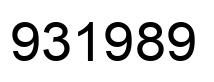Número 931989 imagen negro
