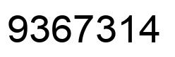 Número 9367314 imagen negro