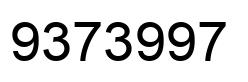 Número 9373997 imagen negro