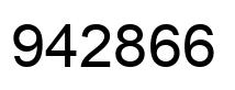 Number 942866 black image