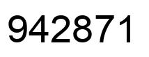 Number 942871 black image