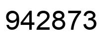 Number 942873 black image