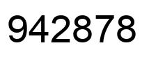 Número 942878 imagen negro