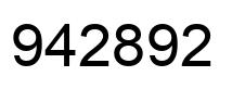 Número 942892 imagen negro