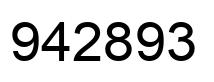 Número 942893 imagen negro
