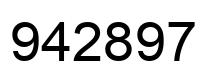 Número 942897 imagen negro