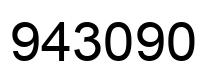 Number 943090 black image
