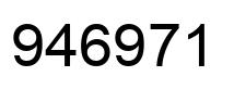 Number 946971 black image