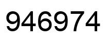 Número 946974 imagen negro