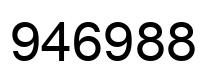 Número 946988 imagen negro