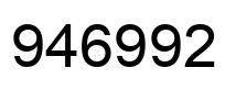 Número 946992 imagen negro