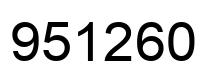 Número 951260 imagen negro