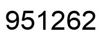Número 951262 imagen negro