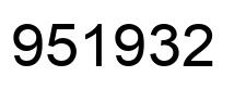 Número 951932 imagen negro