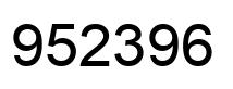 Number 952396 black image