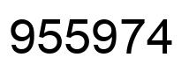 Número 955974 imagen negro