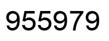 Número 955979 imagen negro