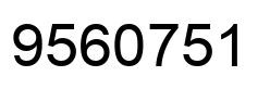 Número 9560751 imagen negro