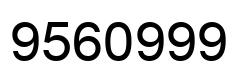 Número 9560999 imagen negro