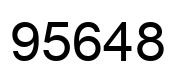 Número 95648 imagen negro