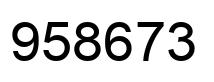 Número 958673 imagen negro