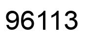 Number 96113 black image