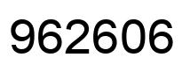 Number 962606 black image