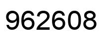 Number 962608 black image