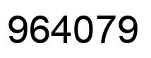 Número 964079 imagen negro