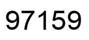 Number 97159 black image